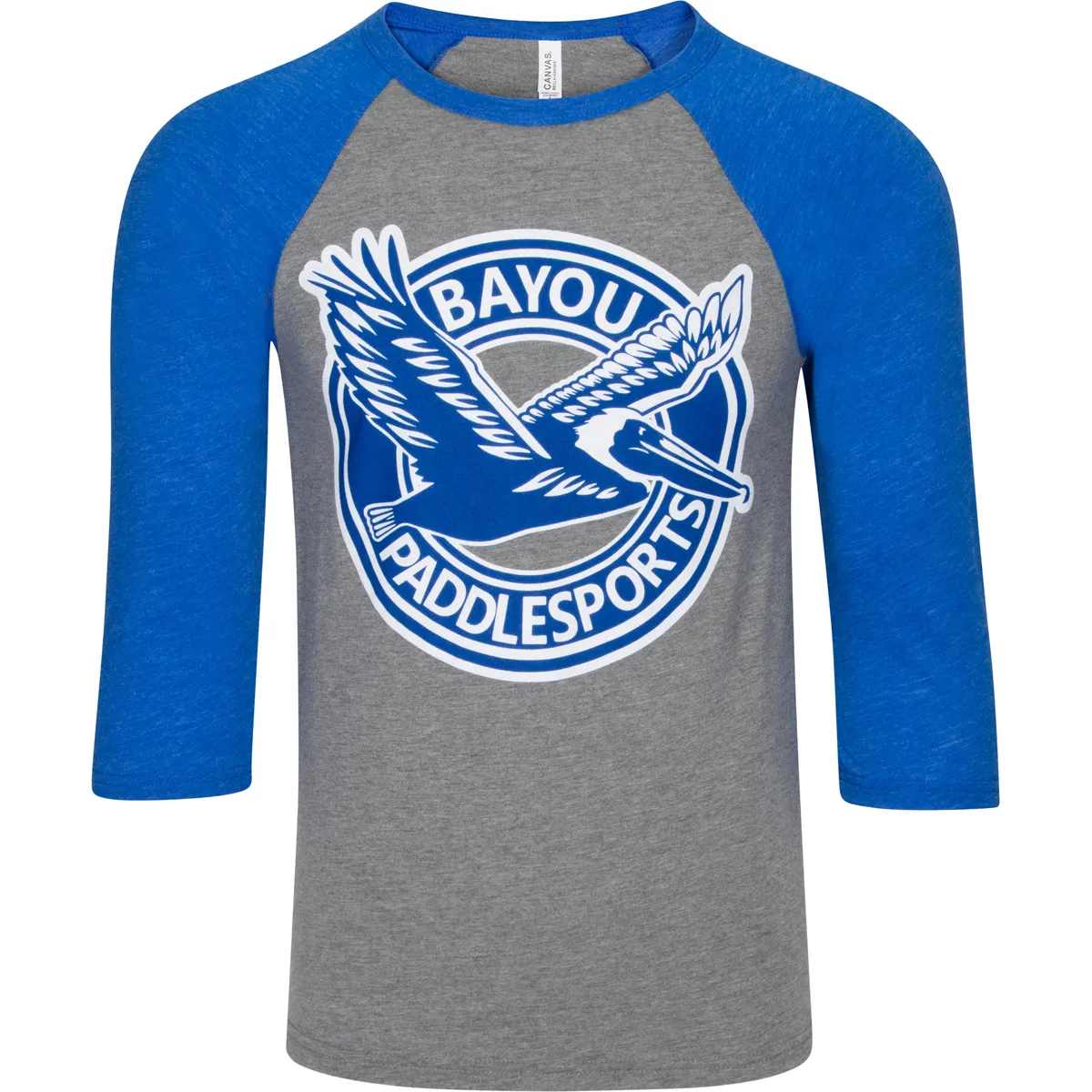 Royal Blue/Gray Baseball Tee